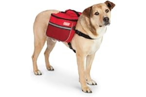 Coleman Dog Backpack Saddle with Leash Ring and Lift Strap - Hound Pack, Travel Gear, Hiking Pouch, and Camping Accessory for