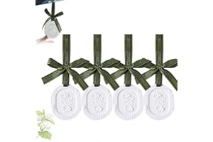GINTBN 4Pcs Clay Disk Essential Oil,Plaster Passive Essential Oil Diffuser,Floral Fragrance Car Essential Oil Diffuser for Ca