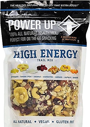 Gourmet Nut Power up 100% All Natural Health Mix High Energy Trail Mix - Large Resealable 26oz Bag