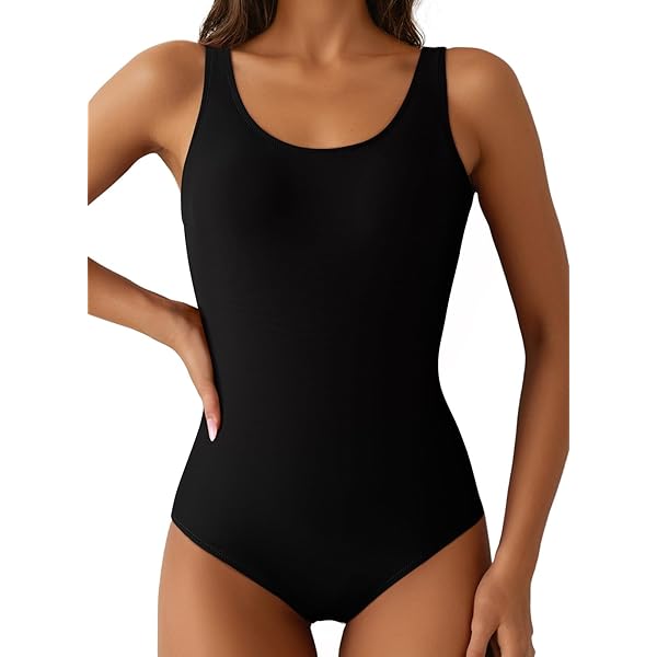 MOLERFO Women Sexy Zipper Front Low Back High Cut One Piece