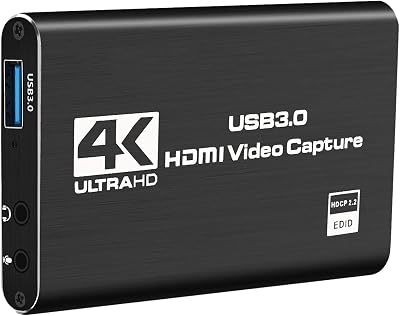 Bumdenuu USB 3.0 4K Capture Card Loop Out 1080P 60FPS Live Stream PS4 Switch