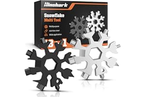 HINSHARK Gifts for Men Dad Him, Mens Stocking Stuffers 18-in-1 Snowflake Multitool, Mens Gifts for Christmas, Dad Gifts for Men Who Have Everything, White Elephant Gifts for Adults, Cool Gadgets Tools for Men