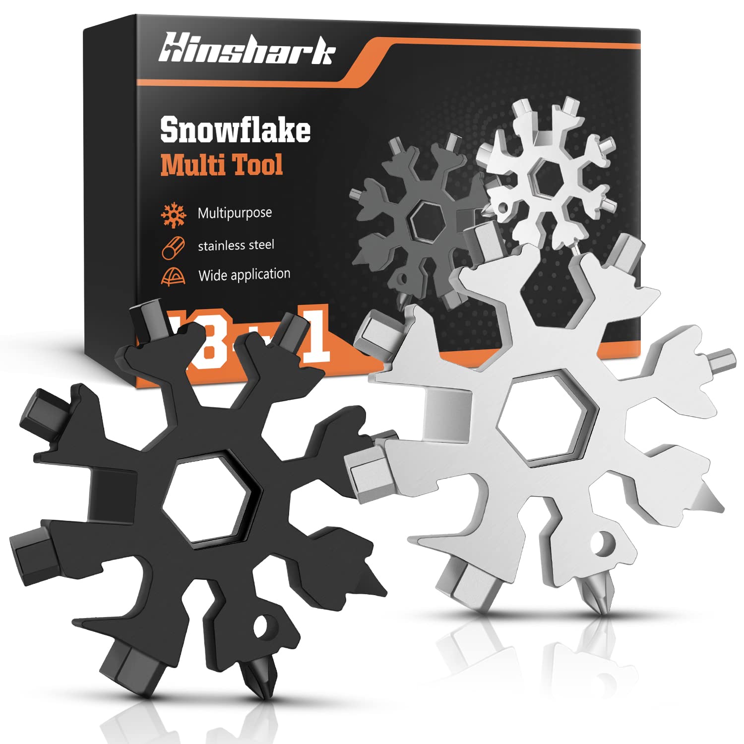 Hinshark Valentines Gifts for Him, 18-in-1 Snowflake Multi Tool, Gifts for Men Him Dad, Dad Birthday Gadgets Mens Gifts for Men, Mens Valentines Gifts, Easter Gifts for Adults, Father's Day Gifts โ image 1