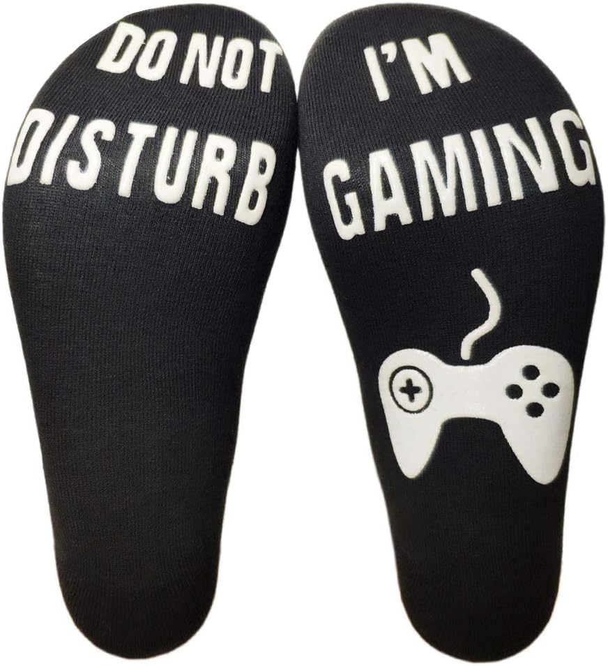 Funny Gaming Socks Do Not Disturb I'm Gaming Socks for Men Women Boys Game Lover Gift