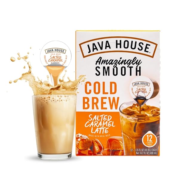 JAVA HOUSE SALTED CARAMEL LATTE COLD BREW COFFEE...