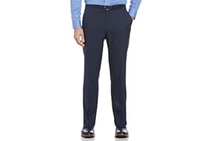 Perry Ellis Men's Portfolio Performance Dress Pant, Modern Fit, Non-Iron, Flat Front Stretch (Waist Size 30-42)