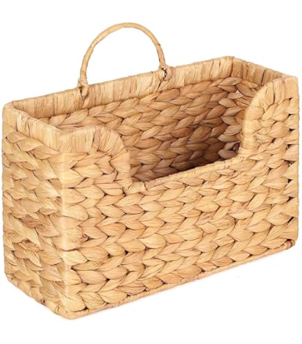 Porte-Revue Bohème En Corde Tressée - Support Rangement Magazines Design Chic