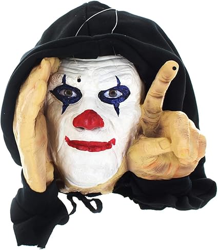 Amazon Com Scary Peepers Motion Activated Tapping Clown Halloween