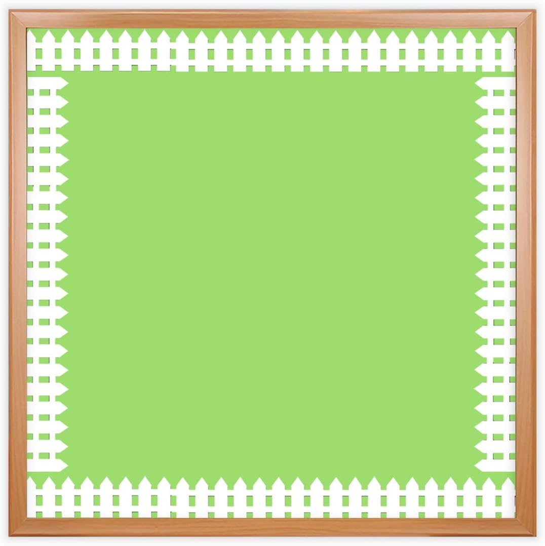 Hygloss Paper Classroom Die-Cut Borders 3-Inch x 36-Inch - White Fence