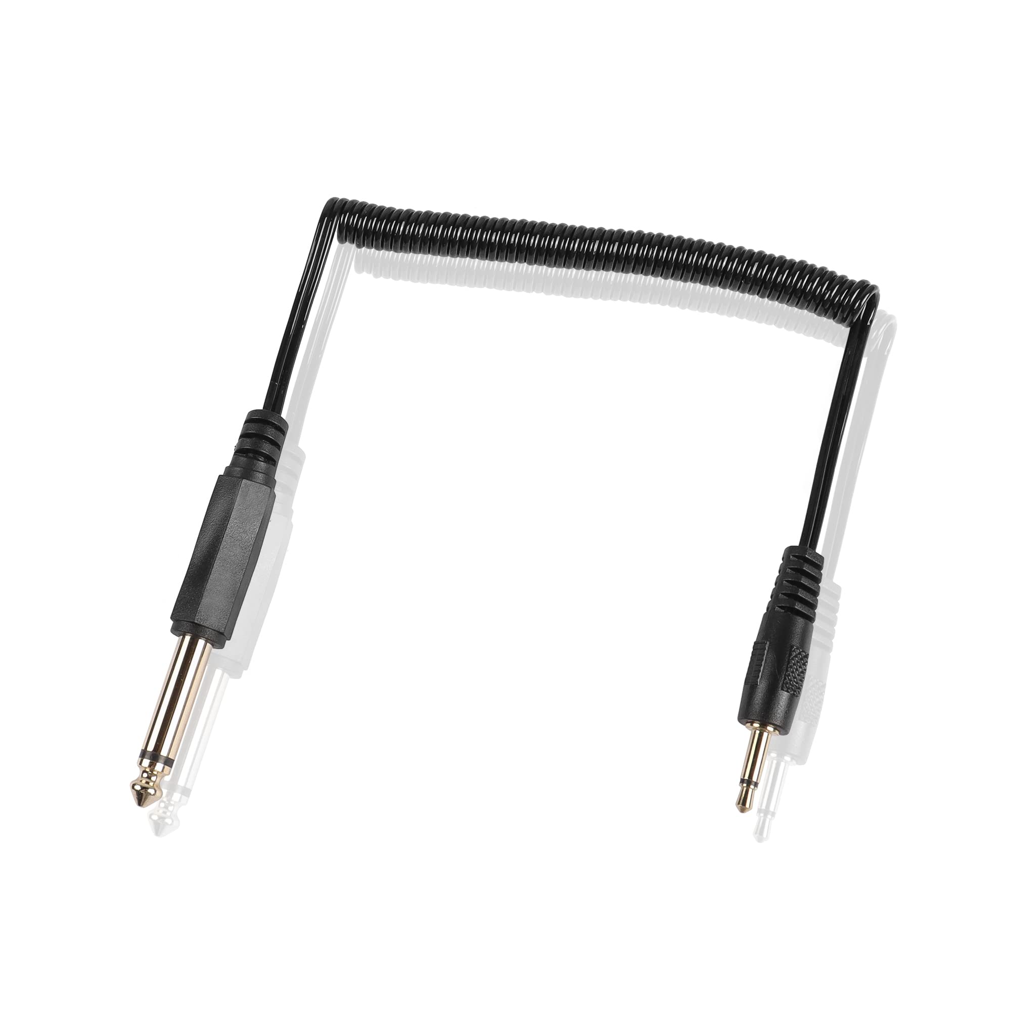 Photo 1 of PNGKNYOCN 1/8" to 1/4" Mono Audio Cable?3.5mm(1/8 inch) TS Male to 6.35mm (1/4 inch) TS Male Audio Coiled Cable for Amplifier, Speaker,Guitar
