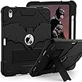 YIMIKOL Case for iPad 11 inch (A16) 2025/10th Generation Case Kids 10.9 inch 2022, Slim Heavy Duty Shockproof Rugged Protective Cover with Built-in Stand for iPad 11th/10th for Kids, Black