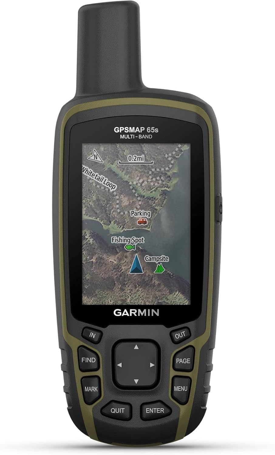 Garmin GPSMAP 65, Rugged Battery Operated Handheld, ABC Sensors, Expanded Satellite Support, Multi-Band Technology, Multi-GNSS Technology, Pre Loaded Maps (TopoActive Europe), 2.6" Colour Display