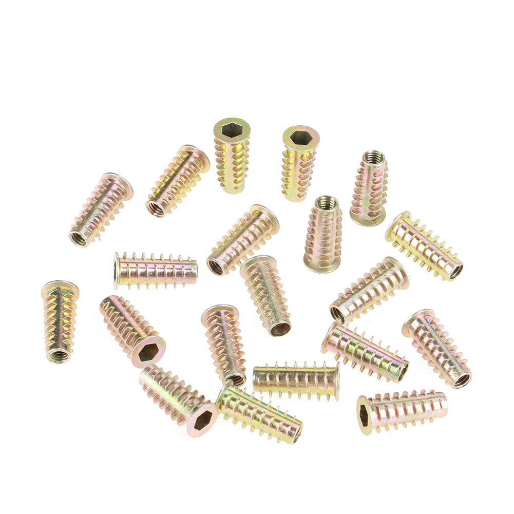 Zinc alloy has inner hexagon inner and outer teeth nut M6*25 20PCS a pack, Fastening Parts