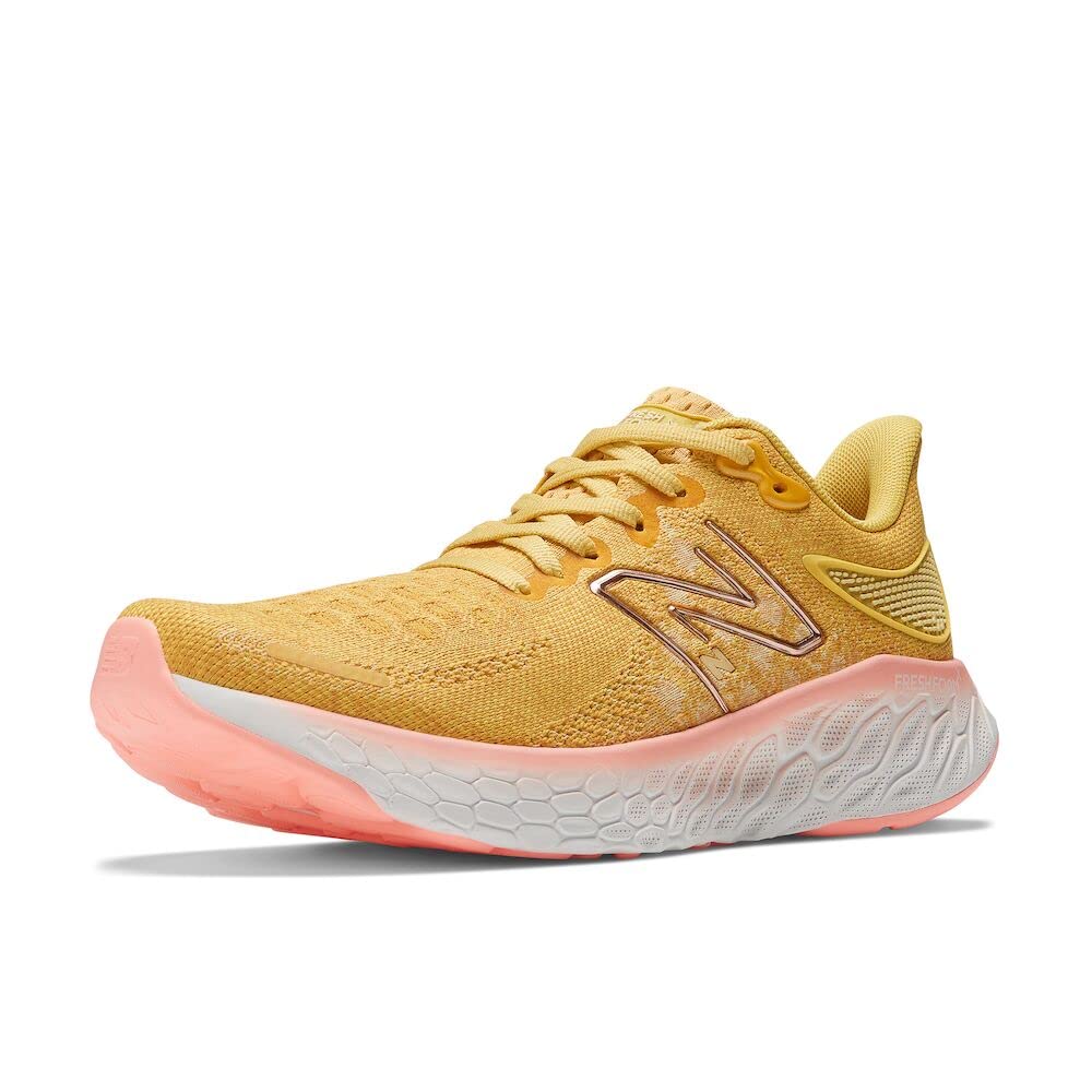 New Balance Women's Fresh Foam X 1080 V12 Running Shoe, Honeycomb/Grapefruit/Maize, 5 Image New Balance Women's Fresh Foam X 1080 V12 Running Shoe, Honeycomb/Grapefruit/Maize, 5 Image