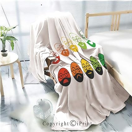 Amazon Com Flannel Printed Blanket For Warm Bedroom Colored