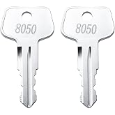 8050 Toolbox keys for Sears, Kobalt and Husky | Precision Cut Tool Box keys Replacement - 2 Pcs