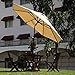 Abba Patio 9ft Patio Umbrella Market Outdoor Table Umbrella with Auto Tilt and Crank for Garden, Lawn, Deck, Backyard & Pool, 8 Sturdy Steel Ribs, Beige