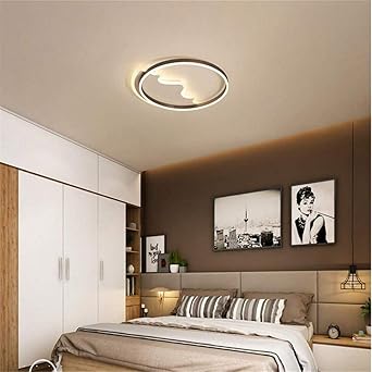 Anelli Neri Led Lampadario Luci Moderne Soggiorno Sala Da Pranzo Camera Da Letto Decorazione Della Casa Cerchi Acrilici Illuminazione A Soffitto Amazon De Beleuchtung