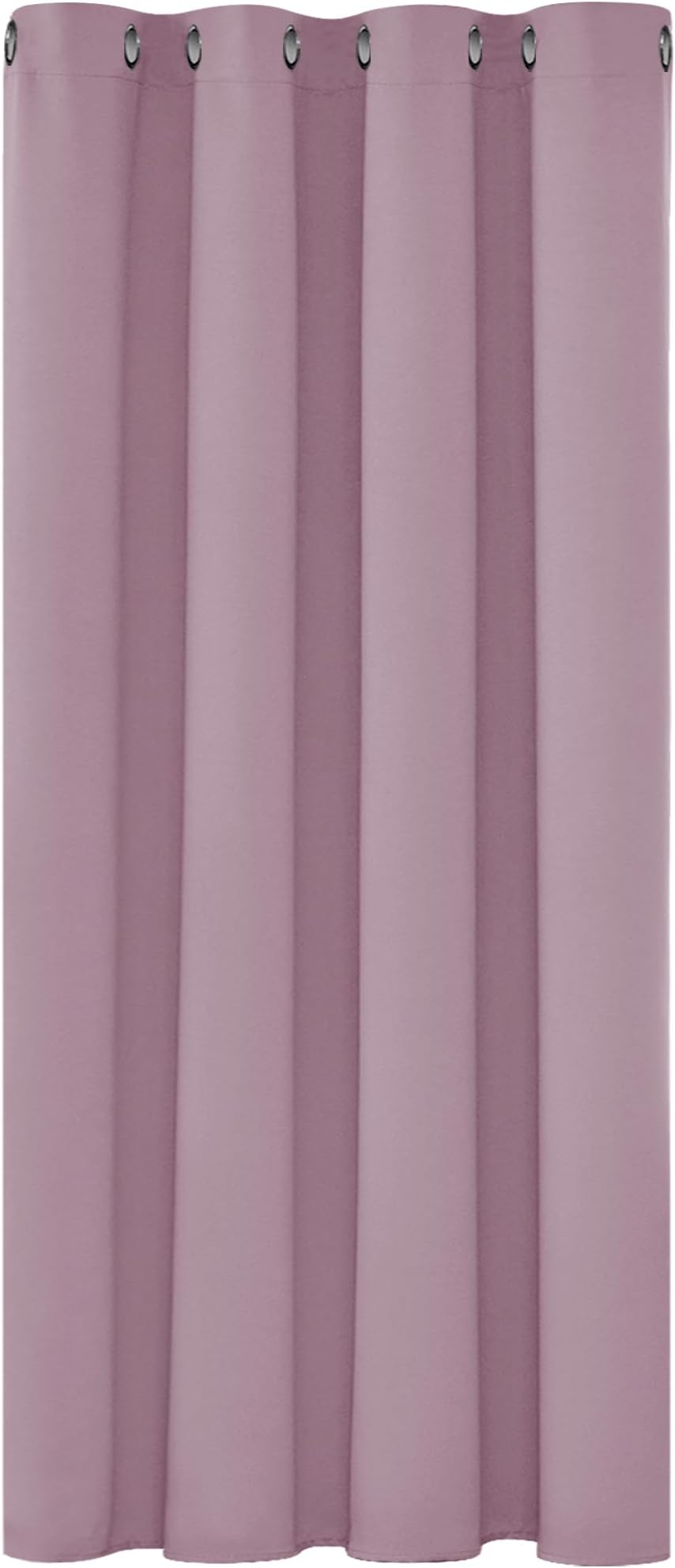 Deconovo Thermal Insulated Blackout Curtain 52x54 Pink Ring Top 1 Panel