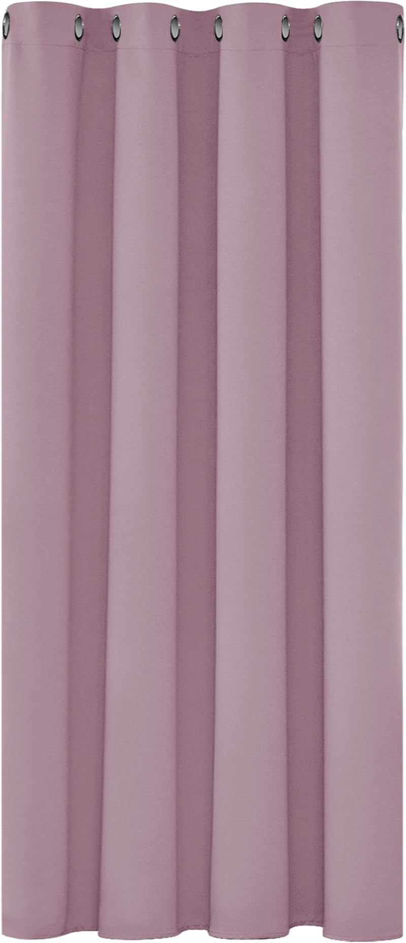 Deconovo Thermal Insulated Blackout Curtain 52x54 Pink Ring Top 1 Panel