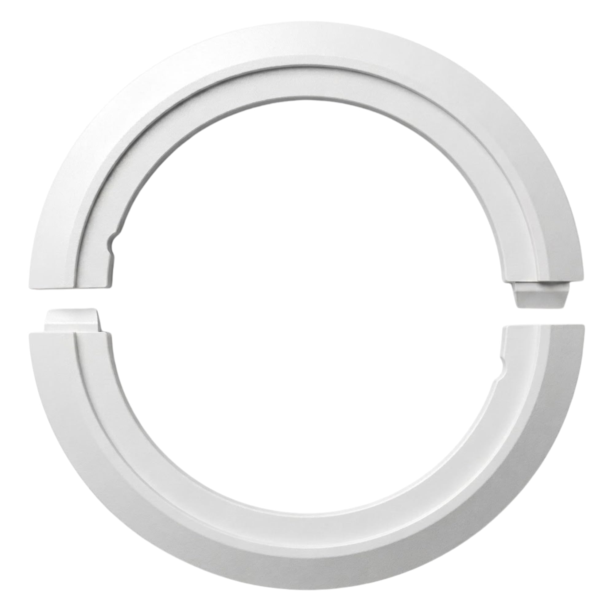 LightKlip Downlight Cover (Pack for 1 Light) - Fixes Cracked Plaster Around 80-92mm Recessed LED Ceiling Lights - Easy DIY Repair Bezel - White