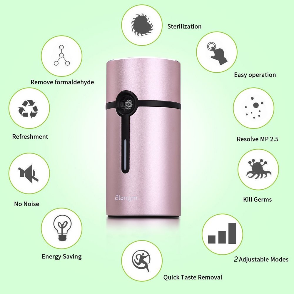 Activated Oxygen Refrigerator Deodorizer Filter. Mini Size Multi-purpose Sterilizing Deodorizer Purifier for Fridge Cooler Chamber, Shoe Closets, Cabinets, Wardrobes, Car, Travelling cases, etc