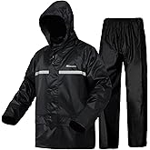 Men's Rain Suit Lightweight Waterproof Protective Raincoats (Jackets and Pants) Rain Gear Workwear