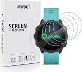 MWOOT 4pk Tempered Glass Screen Protector for Garmin Forerunner 45 245 55 S60 view 1