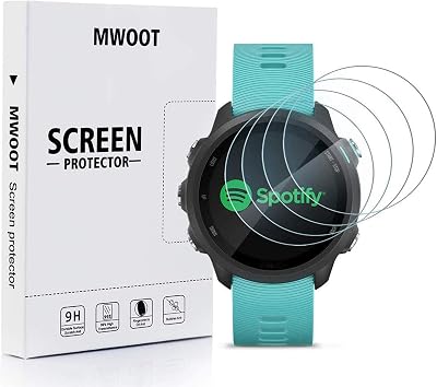 MWOOT 4pk Tempered Glass Screen Protector for Garmin Forerunner 45 245 55 S60