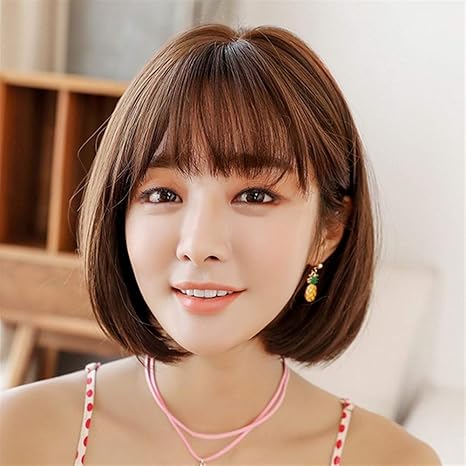 Amazon Co Jp 韓国の女性の短い髪のかつらボブショートストレートヘアウィッグリアルな合成スポット 色 チョコレート30cm ホーム キッチン Amazon Co Jp 韓国の女性の短い髪のかつらボブショートストレートヘアウィッグリアルな合成スポット 色 チョコレート30cm ホーム キッチン