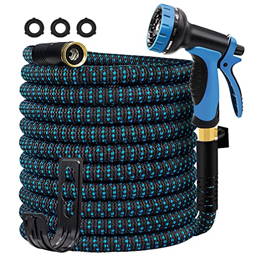 VIENECI Hose Garden Hose 100 Ft Durable Flexible Water Hose With 10 Function