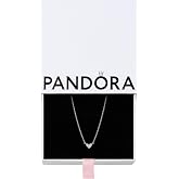 PANDORA Triple Stone Heart Collier Necklace, 17.7"
