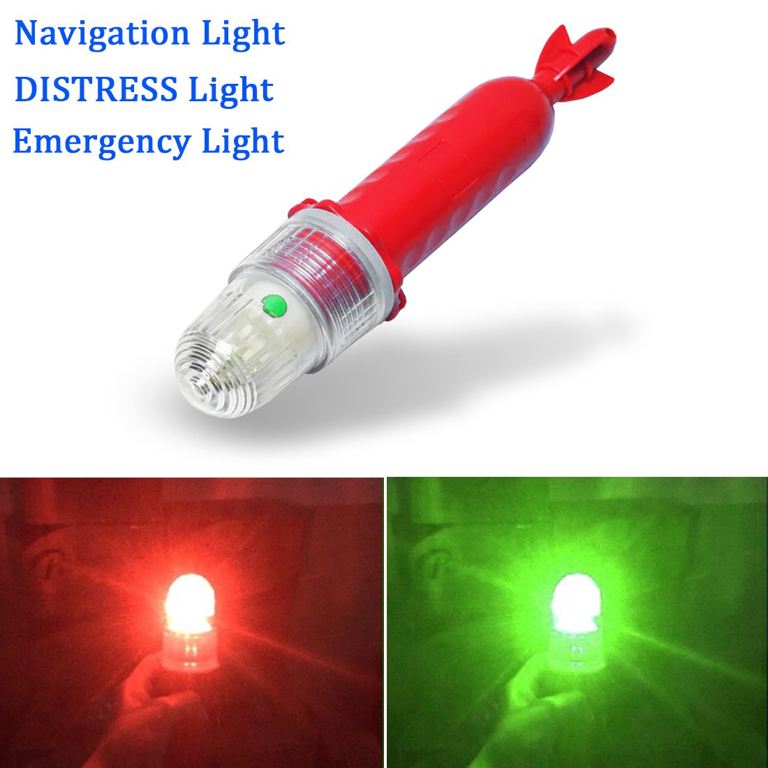 Botepon Boat Kayak Flash Lights Strobe Lights IP67 Waterproof For Navigation Lights, Marine