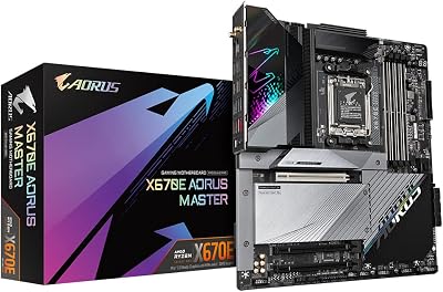 Gigabyte X670E AORUS MASTER Motherboard AM5 Ryzen 8000 DDR5 Wi-Fi 6E PCIe 5.0
