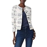 NIC+ZOE womens Circle Sequence Knit Jacket