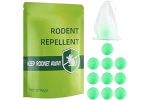 TECOART Mice Rodent Repellent, Peppermint Oil to Repel Mouse Bugs Spiders Cockroach Rodents Insects Ants for House and Garden Protection, Natural Ingredients Mouse Repellent Balls Deterrent Pest Control