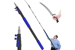 SKGPOLE 26FT Reach Pole Saws for Tree Trimming, Manual Pruning Pole Saw with 5-20FT Telescoping Extension Pole, Tree Pruner Tree Trimmer with 19" 3X Detachable Saw for Yard Garden Trees Palms Shrubs