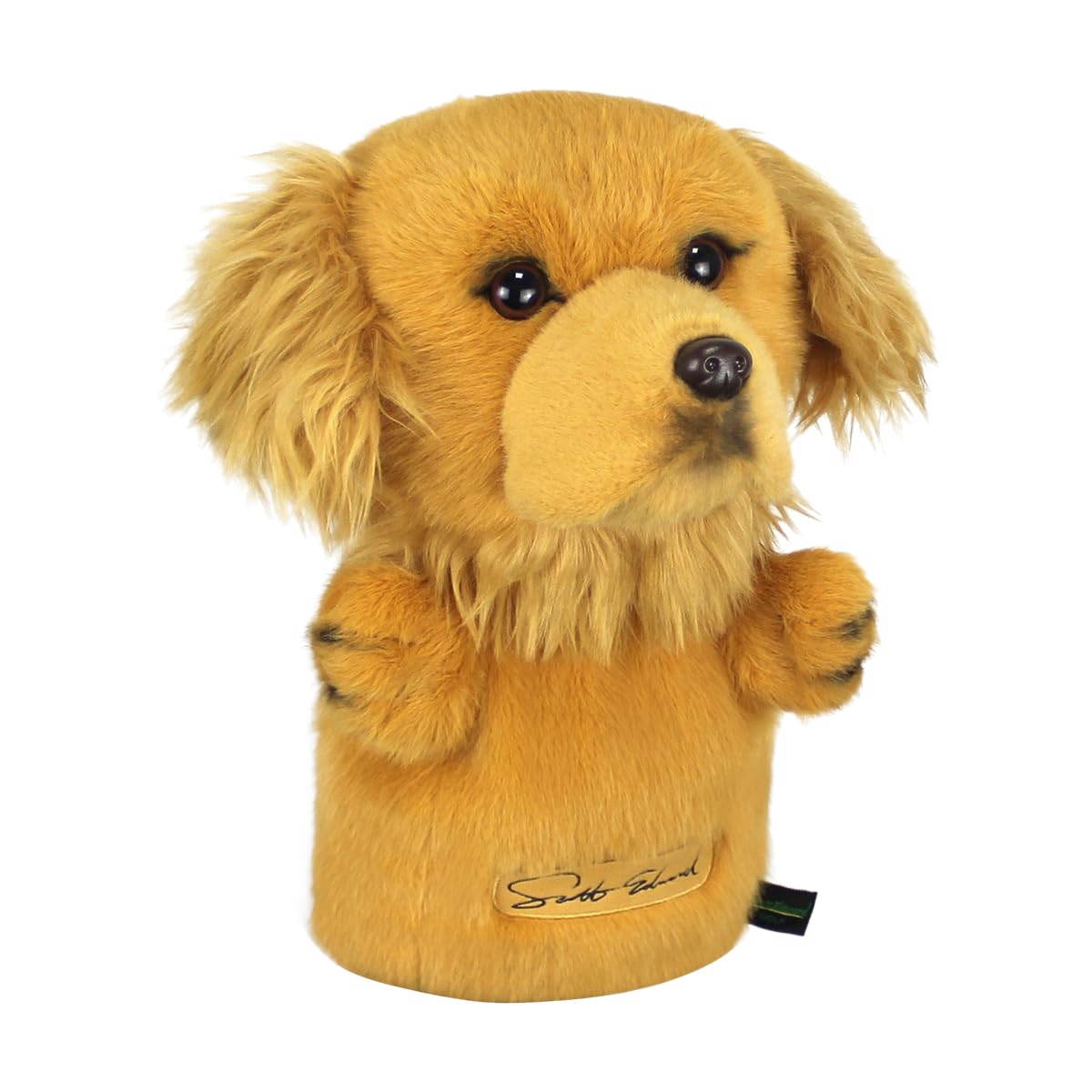 Scott Edward Golden Retriever Golf Head Cover, Fit Driver Wood(460cc),Plush Fabric, Smooth and Soft Touch Feeling,Animal Shape