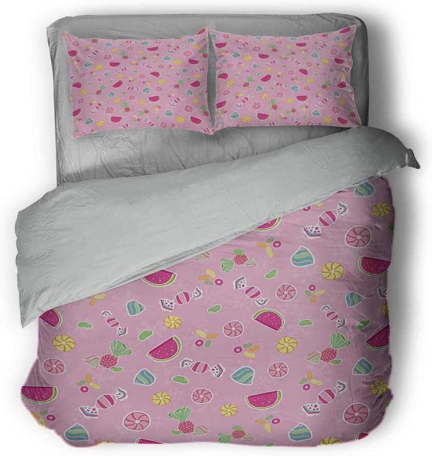 Sweet - Juego de cama de matrimonio de tres piezas para dulces