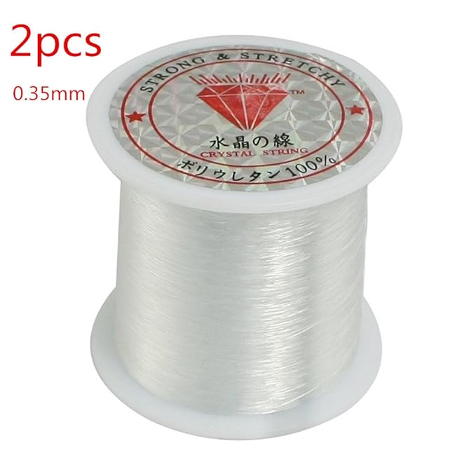 AThumb 2PCS 0.35mm Fishing Line Clear Nylon Fish Fishing