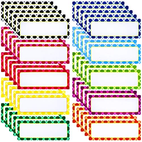 Ruisita 50 Pack Dry Erase Labels Reusable Name Plates Writable