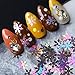 Xisniry MAKTMOI 6 Colors Snowflake Glitter Nail Sequins - 3D Nail Art Flakes Colorful Confetti Christmas Glitter Sticker Decals Manicure Nail Art Design Makeup DIY Decoration