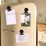FINDMAG 20 Pack Magnetic Clips Fridge Whiteboard Scratch-Free Black view 6