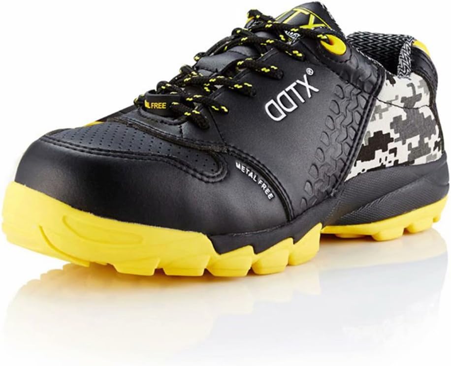 Safety Work Boots Composite Toe Cap Metal Free Anti-pucture Midsole Lightweight Anti-Static Black S1P Size 3.5-12UK