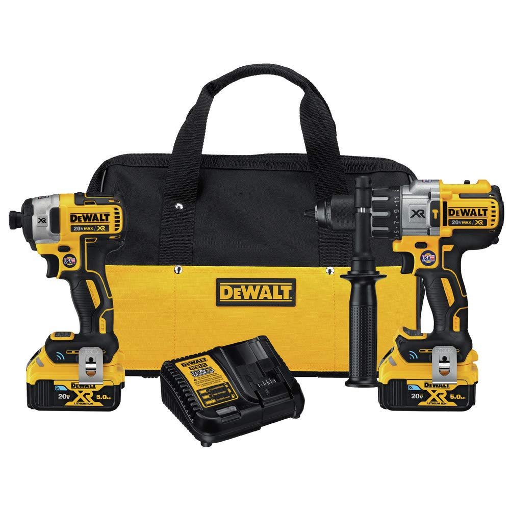 DEWALT DCKTC299P2BT Tool Connect 20V Max 2-Tool Combo Kit with Bluetooth Batteries