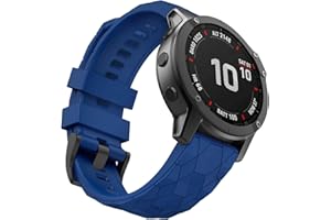 MYSNBKN Compatible Fenix 7 Band 22mm Width Soft Silicone Watch Strap for Fenix 5/ Fenix 5 Plus/Fenix 6/ Fenix 6 Pro/Fenix 7/Forerunner 935/Forerunner945/ Approach S60 Smartwatch