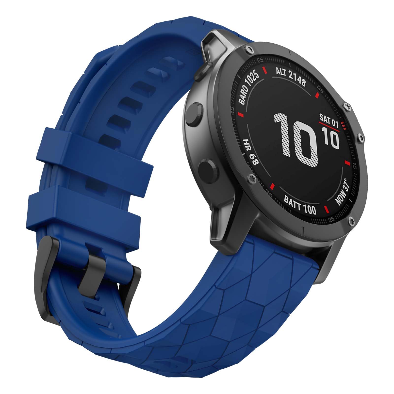 MYSNBKN Fenix 7 Strap 22mm Silicone bands for Fenix 5/Fenix 5 Plus/Fenix 6/Fenix 6 Pro/Fenix 7/Fenix 8 47mm/Forerunner 935/Forerunner 945/Approach S60/Quatix 5/EPIX/EPIX 2(Quick Fit)