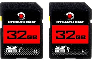 STEALTH CAM SD Card - High-Speed Data Transferring Storage Game Trail Hunting Scouting Photo Video Recording Cameras, 32GB SD