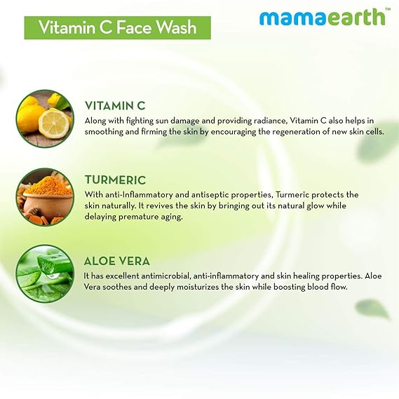 mamaearth vitamin c face wash for oily skin