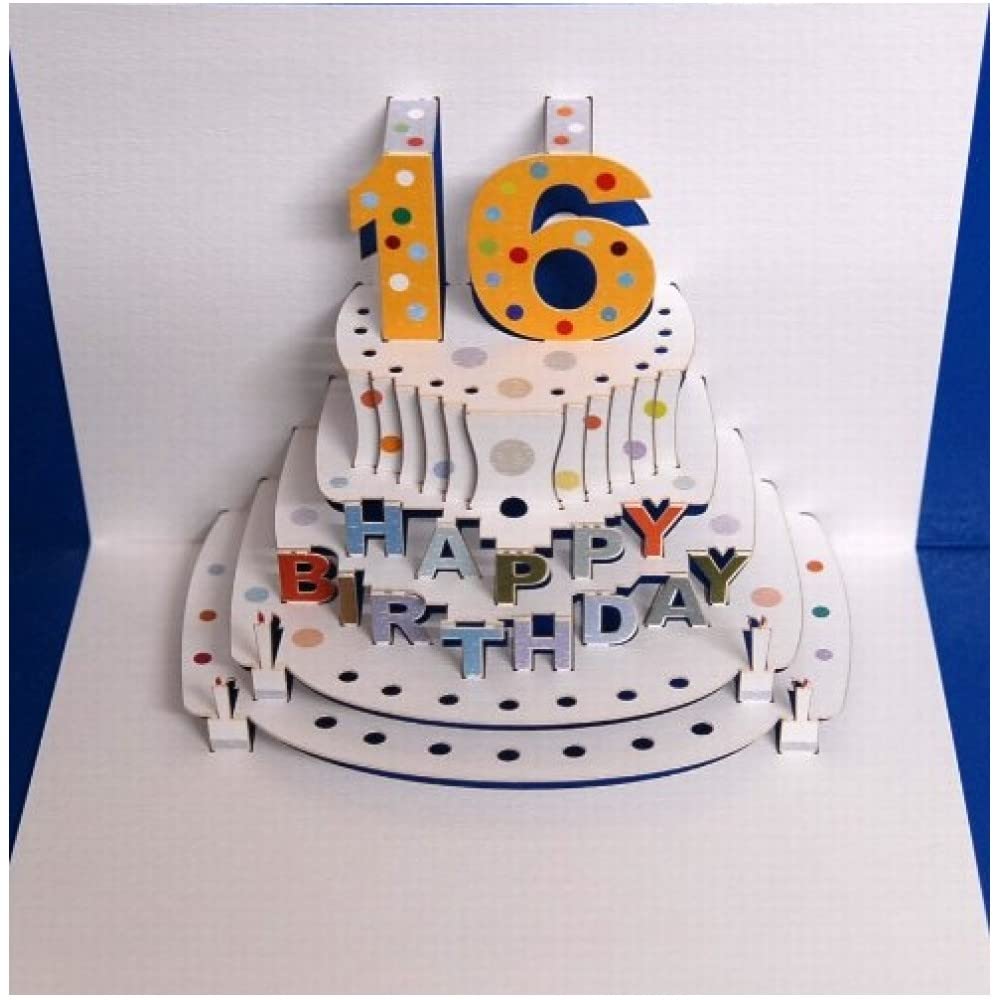 Forever Cards Pop Up Birthday Card 16th Birthday